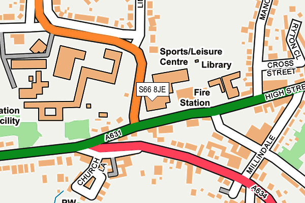 S66 8JE map - OS OpenMap – Local (Ordnance Survey) S66 8JE map - OS OpenMap – Local (Ordnance Survey)