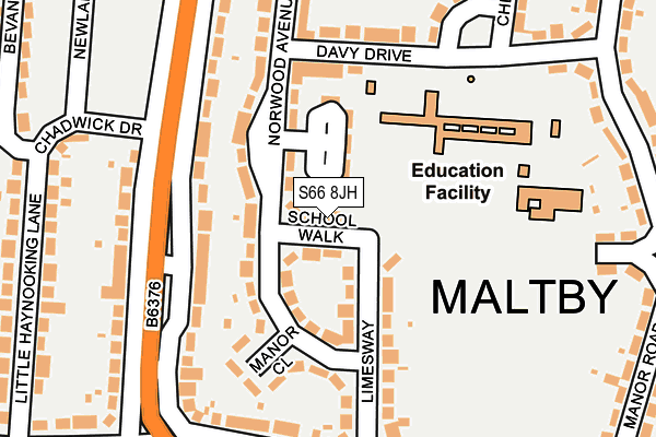 S66 8JH map - OS OpenMap – Local (Ordnance Survey) S66 8JH map - OS OpenMap – Local (Ordnance Survey)