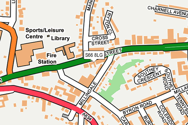 S66 8LG map - OS OpenMap – Local (Ordnance Survey) S66 8LG map - OS OpenMap – Local (Ordnance Survey)