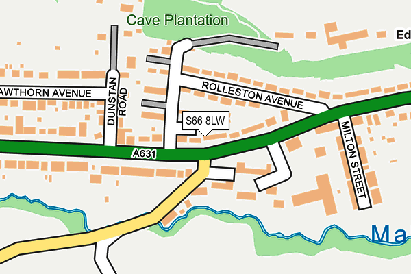 S66 8LW map - OS OpenMap – Local (Ordnance Survey) S66 8LW map - OS OpenMap – Local (Ordnance Survey)