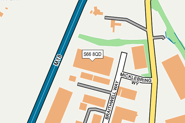 S66 8QD map - OS OpenMap – Local (Ordnance Survey) S66 8QD map - OS OpenMap – Local (Ordnance Survey)