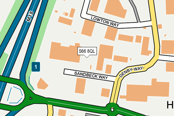 S66 8QL map - OS OpenMap – Local (Ordnance Survey) S66 8QL map - OS OpenMap – Local (Ordnance Survey)