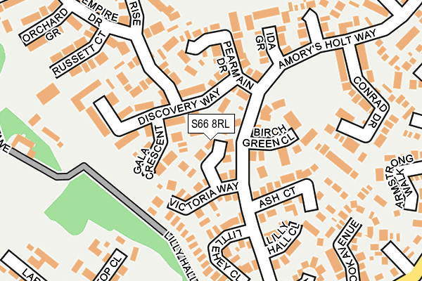 S66 8RL map - OS OpenMap – Local (Ordnance Survey) S66 8RL map - OS OpenMap – Local (Ordnance Survey)