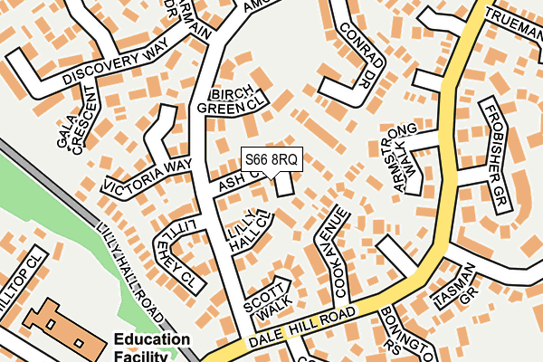 S66 8RQ map - OS OpenMap – Local (Ordnance Survey) S66 8RQ map - OS OpenMap – Local (Ordnance Survey)