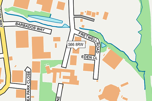S66 8RW map - OS OpenMap – Local (Ordnance Survey) S66 8RW map - OS OpenMap – Local (Ordnance Survey)
