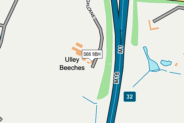 S66 9BH map - OS OpenMap – Local (Ordnance Survey) S66 9BH map - OS OpenMap – Local (Ordnance Survey)