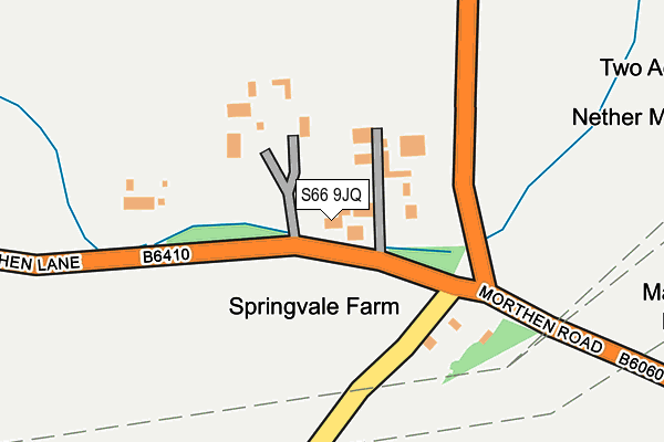 S66 9JQ map - OS OpenMap – Local (Ordnance Survey) S66 9JQ map - OS OpenMap – Local (Ordnance Survey)