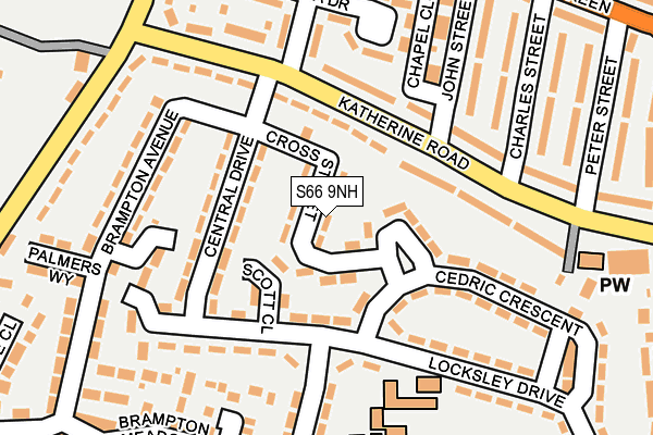 S66 9NH map - OS OpenMap – Local (Ordnance Survey) S66 9NH map - OS OpenMap – Local (Ordnance Survey)