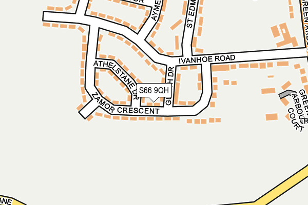S66 9QH map - OS OpenMap – Local (Ordnance Survey) S66 9QH map - OS OpenMap – Local (Ordnance Survey)