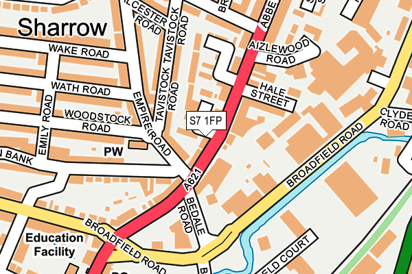 S7 1FP map - OS OpenMap – Local (Ordnance Survey) S7 1FP map - OS OpenMap – Local (Ordnance Survey)