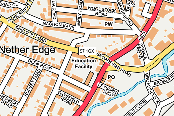 S7 1GX map - OS OpenMap – Local (Ordnance Survey) S7 1GX map - OS OpenMap – Local (Ordnance Survey)