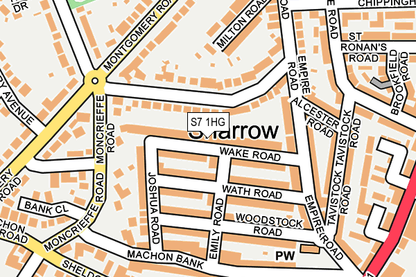 S7 1HG map - OS OpenMap – Local (Ordnance Survey) S7 1HG map - OS OpenMap – Local (Ordnance Survey)