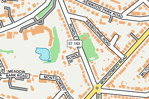 S7 1NX map - OS OpenMap – Local (Ordnance Survey) S7 1NX map - OS OpenMap – Local (Ordnance Survey)