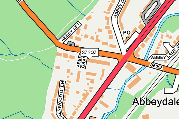 S7 2QZ map - OS OpenMap – Local (Ordnance Survey) S7 2QZ map - OS OpenMap – Local (Ordnance Survey)