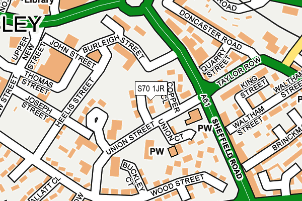 S70 1JR map - OS OpenMap – Local (Ordnance Survey) S70 1JR map - OS OpenMap – Local (Ordnance Survey)