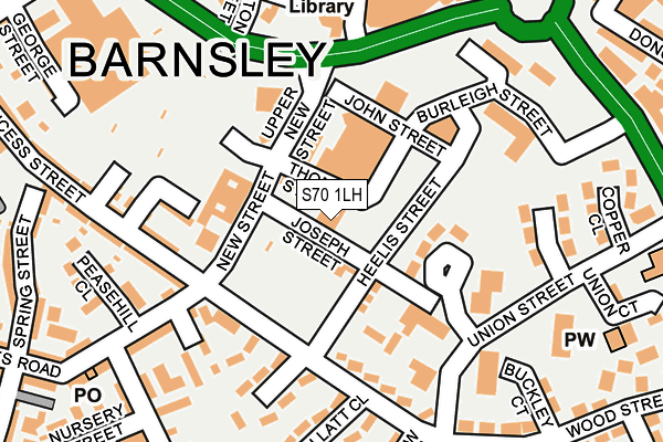 S70 1LH map - OS OpenMap – Local (Ordnance Survey) S70 1LH map - OS OpenMap – Local (Ordnance Survey)