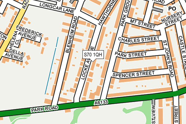 S70 1QH map - OS OpenMap – Local (Ordnance Survey) S70 1QH map - OS OpenMap – Local (Ordnance Survey)