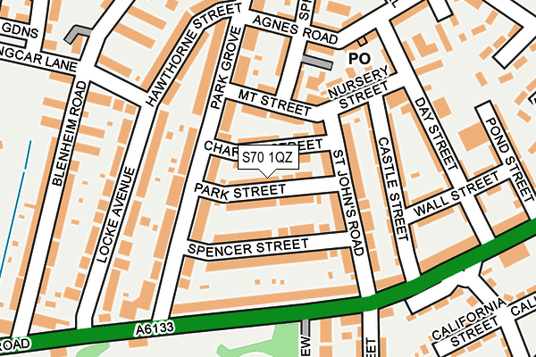 S70 1QZ map - OS OpenMap – Local (Ordnance Survey) S70 1QZ map - OS OpenMap – Local (Ordnance Survey)