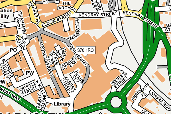 S70 1RQ map - OS OpenMap – Local (Ordnance Survey) S70 1RQ map - OS OpenMap – Local (Ordnance Survey)