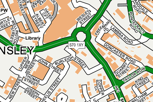 S70 1XY map - OS OpenMap – Local (Ordnance Survey) S70 1XY map - OS OpenMap – Local (Ordnance Survey)