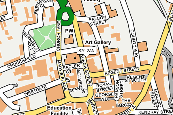 S70 2AN map - OS OpenMap – Local (Ordnance Survey) S70 2AN map - OS OpenMap – Local (Ordnance Survey)