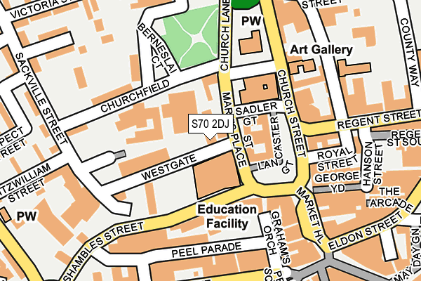 S70 2DJ map - OS OpenMap – Local (Ordnance Survey) S70 2DJ map - OS OpenMap – Local (Ordnance Survey)