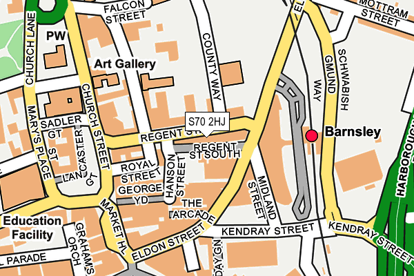 S70 2HJ map - OS OpenMap – Local (Ordnance Survey) S70 2HJ map - OS OpenMap – Local (Ordnance Survey)