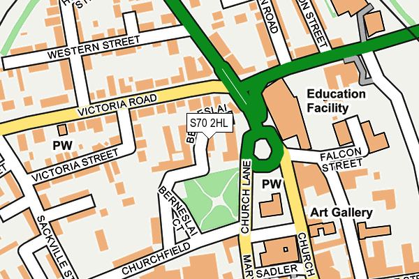 S70 2HL map - OS OpenMap – Local (Ordnance Survey) S70 2HL map - OS OpenMap – Local (Ordnance Survey)