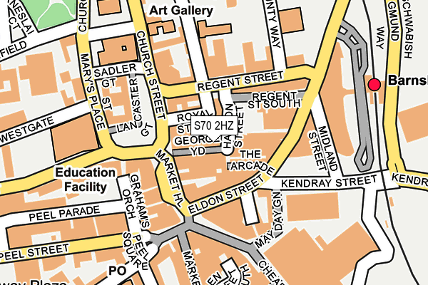 S70 2HZ map - OS OpenMap – Local (Ordnance Survey) S70 2HZ map - OS OpenMap – Local (Ordnance Survey)