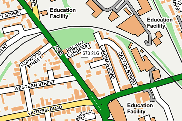S70 2LG map - OS OpenMap – Local (Ordnance Survey) S70 2LG map - OS OpenMap – Local (Ordnance Survey)