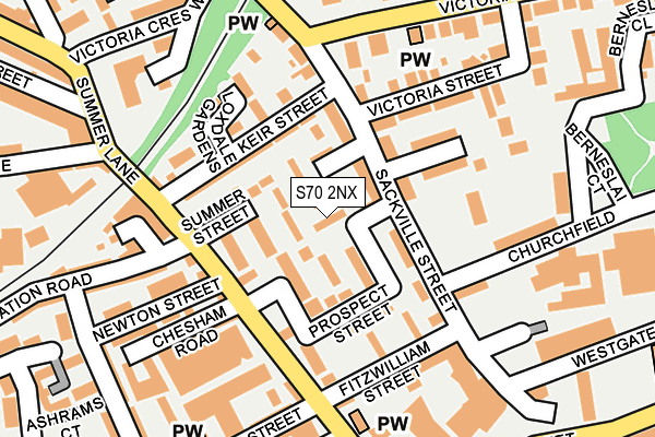 S70 2NX map - OS OpenMap – Local (Ordnance Survey) S70 2NX map - OS OpenMap – Local (Ordnance Survey)