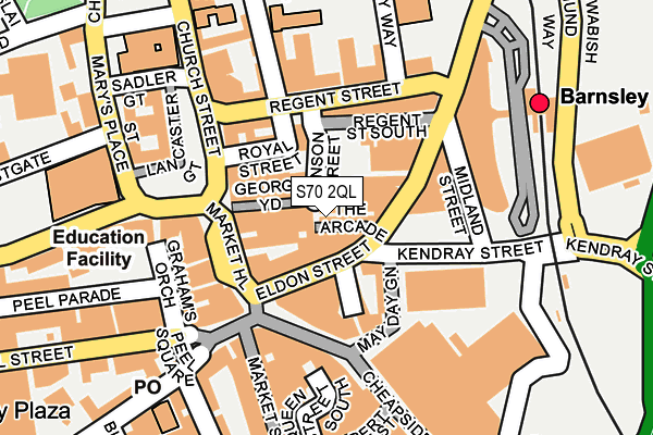S70 2QL map - OS OpenMap – Local (Ordnance Survey) S70 2QL map - OS OpenMap – Local (Ordnance Survey)