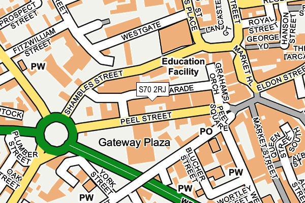 S70 2RJ map - OS OpenMap – Local (Ordnance Survey) S70 2RJ map - OS OpenMap – Local (Ordnance Survey)