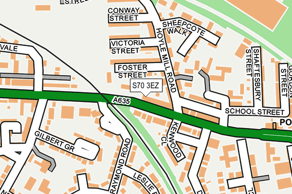 S70 3EZ map - OS OpenMap – Local (Ordnance Survey) S70 3EZ map - OS OpenMap – Local (Ordnance Survey)