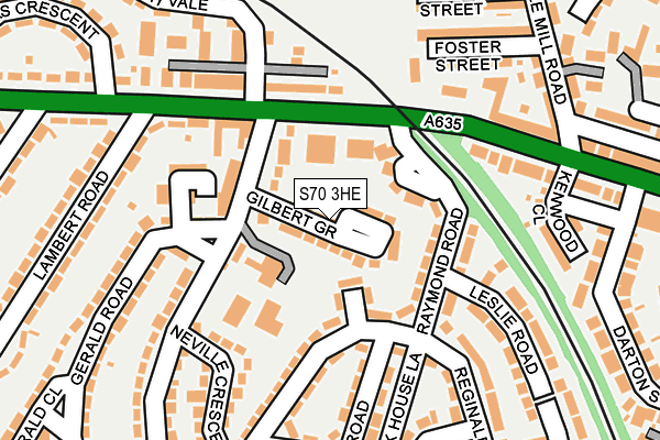 S70 3HE map - OS OpenMap – Local (Ordnance Survey) S70 3HE map - OS OpenMap – Local (Ordnance Survey)