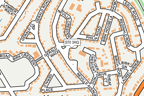 S70 3HQ map - OS OpenMap – Local (Ordnance Survey) S70 3HQ map - OS OpenMap – Local (Ordnance Survey)