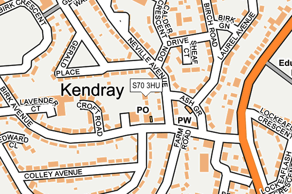 S70 3HU map - OS OpenMap – Local (Ordnance Survey) S70 3HU map - OS OpenMap – Local (Ordnance Survey)