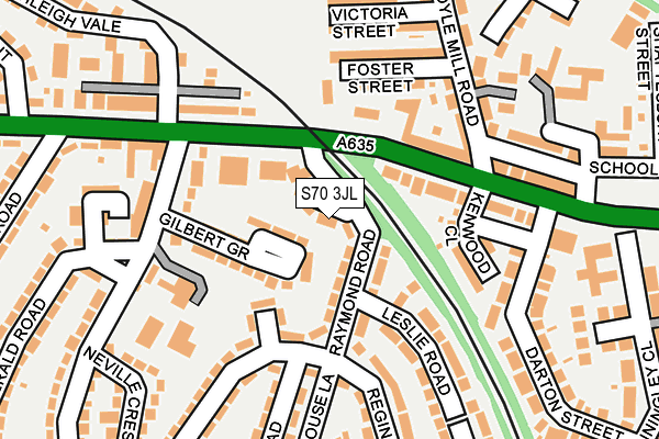 S70 3JL map - OS OpenMap – Local (Ordnance Survey) S70 3JL map - OS OpenMap – Local (Ordnance Survey)