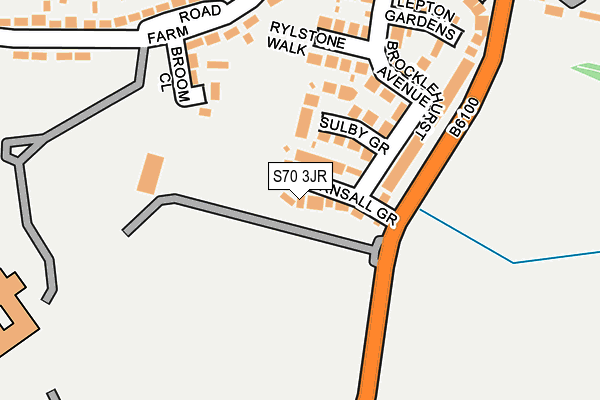 S70 3JR map - OS OpenMap – Local (Ordnance Survey) S70 3JR map - OS OpenMap – Local (Ordnance Survey)