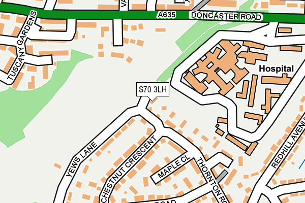 S70 3LH map - OS OpenMap – Local (Ordnance Survey) S70 3LH map - OS OpenMap – Local (Ordnance Survey)