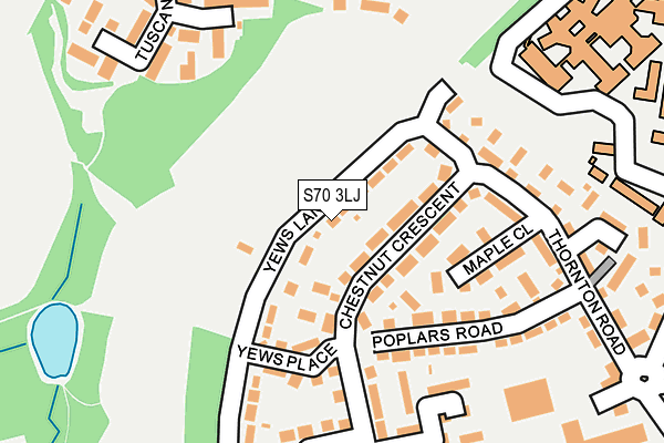 S70 3LJ map - OS OpenMap – Local (Ordnance Survey) S70 3LJ map - OS OpenMap – Local (Ordnance Survey)