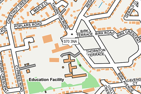 S70 3NA map - OS OpenMap – Local (Ordnance Survey) S70 3NA map - OS OpenMap – Local (Ordnance Survey)