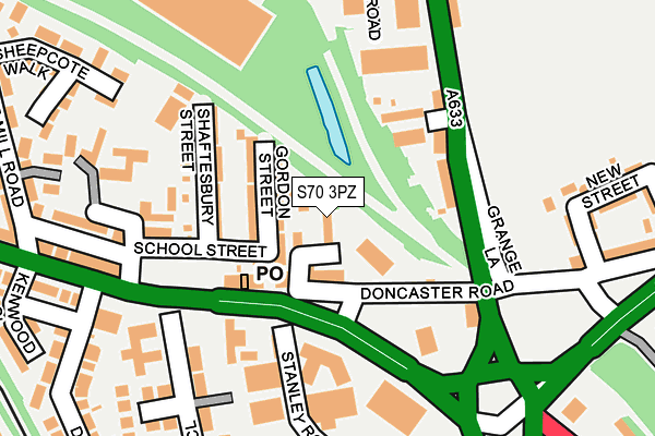 S70 3PZ map - OS OpenMap – Local (Ordnance Survey) S70 3PZ map - OS OpenMap – Local (Ordnance Survey)