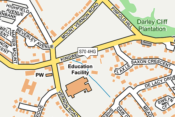 S70 4HG map - OS OpenMap – Local (Ordnance Survey) S70 4HG map - OS OpenMap – Local (Ordnance Survey)