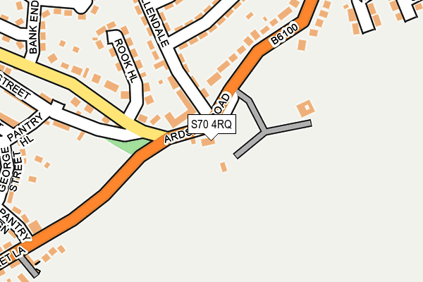 S70 4RQ map - OS OpenMap – Local (Ordnance Survey) S70 4RQ map - OS OpenMap – Local (Ordnance Survey)