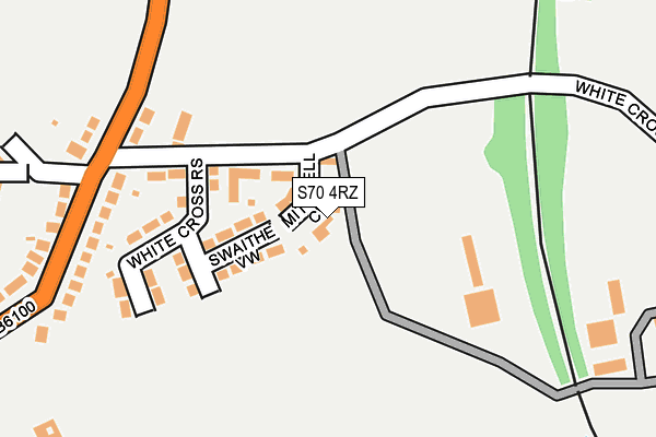 S70 4RZ map - OS OpenMap – Local (Ordnance Survey) S70 4RZ map - OS OpenMap – Local (Ordnance Survey)