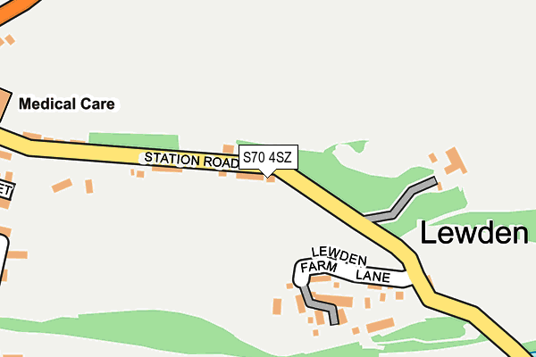 S70 4SZ map - OS OpenMap – Local (Ordnance Survey) S70 4SZ map - OS OpenMap – Local (Ordnance Survey)