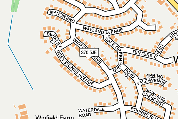 S70 5JE map - OS OpenMap – Local (Ordnance Survey) S70 5JE map - OS OpenMap – Local (Ordnance Survey)