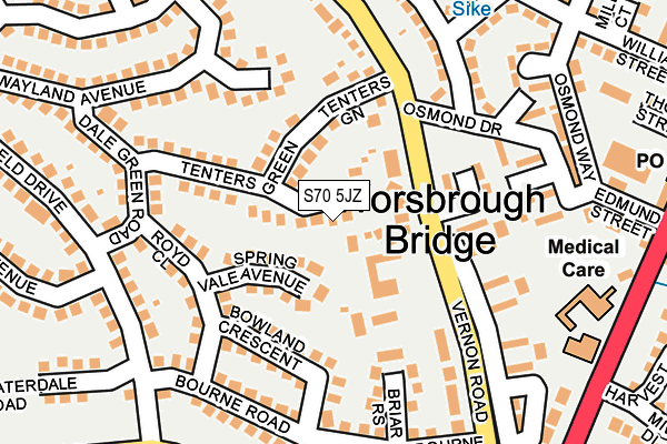 S70 5JZ map - OS OpenMap – Local (Ordnance Survey) S70 5JZ map - OS OpenMap – Local (Ordnance Survey)