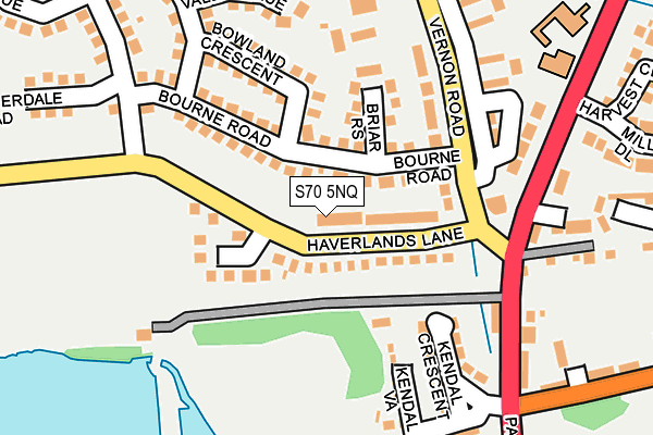 S70 5NQ map - OS OpenMap – Local (Ordnance Survey) S70 5NQ map - OS OpenMap – Local (Ordnance Survey)